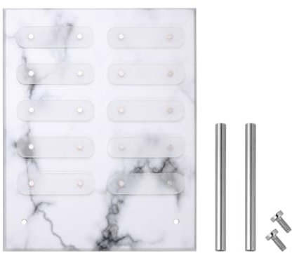 Mikikit Présentoir Ongles Nuancier En Acrylique Étagère D'entraînement Pour Manucure, Support D'affichage Pour Salon Et Espace De Travail