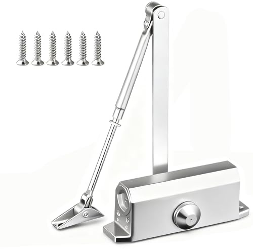 Anhoer Chiudiporta automatico chiudiporta automatico Molla di controllo regolabile Chiusura idraulica 45-60kg BS EN 1154 certificata chiusura