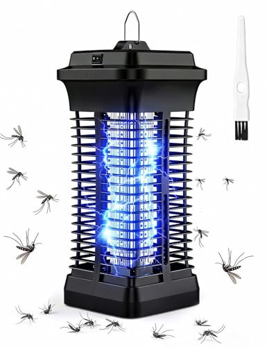 Molxss Insektenvernichter Elektrisch 4200V für Innen & Außen, UV Mückenlampe, Mückenfalle & Fliegenfänger Elektrisch, Wasserdichter Mückenkiller zum Aufhängen, Insektenfalle für Garten, Terrasse