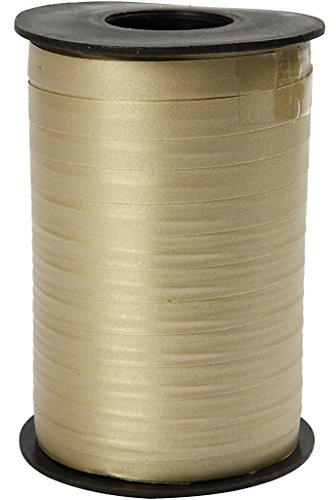 Geschenkband, B: 10 mm, gold, matt, 250m