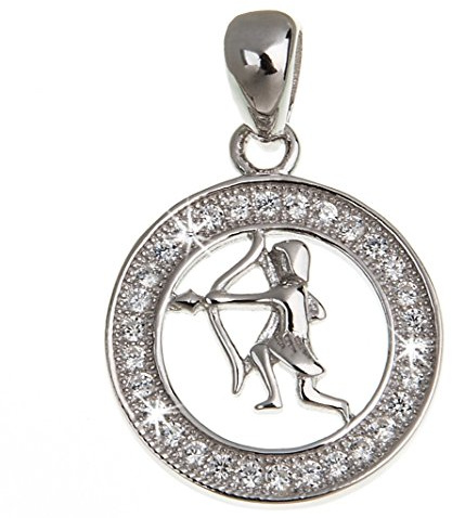 Silberketten Store Anhänger Sternzeichen Schütze 925 Silber mit Zirkonia
