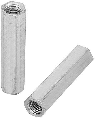 2 Stck Schraube Zink Lange Sechskantmutter Schraube Draht Verbindungsstange Verbindungskappe Gelenkmutter Für Mechanische Verbindungen Und Bauteile (M10 * 60)