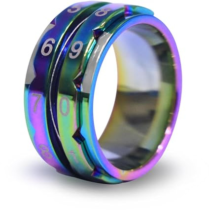 KnitPro - KnitPro Reihenzähler (8-18, 2 mm) Regenbogenring - 1 Stück, Rainbow