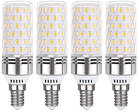 Akynite Ampoule Mais LED E14 12W Blanc Chaud 3000K, 1450LM, Équivalent Halogène E14 100W, AC 230V, Non-dimmable, Petie Culot Lampe e14 Maïs LED pour L'éclairage Intérieur, lot de 4
