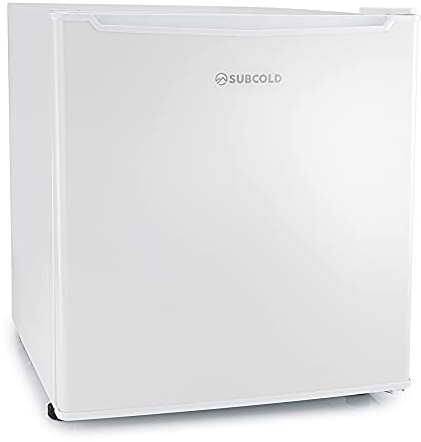 Subcold Eco35F Mini Freezer | 4-Star Table Top Unit | Small Energy-Efficient Appliance with Adjustable Thermostat & Reversible Door | Customisable Storage Removable Shelf (White)