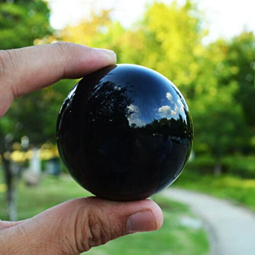 Raro trasparente K9 sfera di cristallo sfera fotografia puntelli soggiorno decorazione regali, nero, 60mm