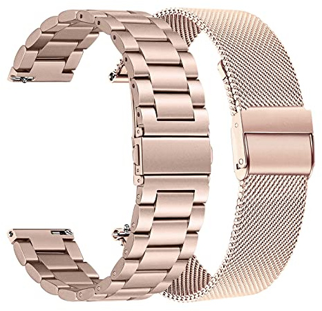 TRUMiRR Kompatibel Mit Galaxy Watch 7/6/5 40mm 44mm Armband - Mesh Gewebte Edelstahl Uhrenarmband Metall für Samsung Galaxy Watch 6 Classic 42mm 46mm