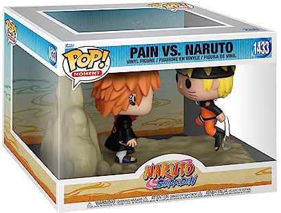 Funko POP! Moment: Naruto - Pain vs Naruto Uzumaki | Offizielles Anime Merch - Vinyl Sammelfigur als Regal Deko - Geschenkidee zum Geburtstag für Fans und Sammler