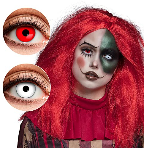 Boland – kontaktlinser med färgade motiv, 2 stycken, månadslins i 3 månader, utan tjocklek, halloween, karneval