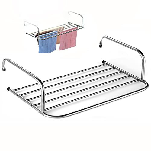 Edelstahl Heizkörpertrockner Wandtrockner Wäscheleine Wand Trockner Wäsche Wäschetrockner für Die Wand, Wäscheständer für Balkon, Faltbarer Wäscheständer für Heizkörper, Trockner ( Size : 60*38*18cm )