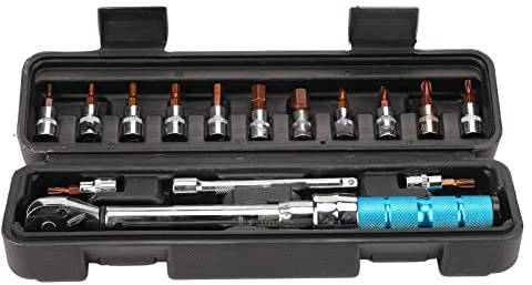 Set di chiavi dinamometriche per bici da 2 a 24NM, set di chiavi dinamometriche per bici, chiave dinamometrica per bicicletta da strada di montagna MTB, coppia a cricchetto preimpostata, strumento