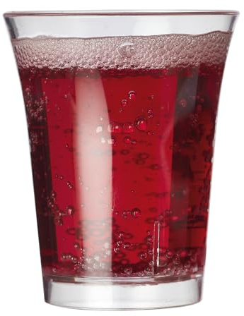 AIOS Unbreakable Polycarbonate Classic Double Shot Glass. Capacity 50ml (12)