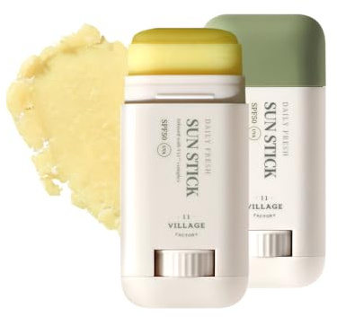 [VILLAGE 11 FACTORY] DAILY FRESH SUN STICK (20g) Cuidado de la piel coreano – Barra solar – ilumina la tez – hidrata – antiedad – matifica – práctico y fácil de llevar