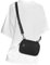 MAXTOP Kleine Crossbody Bag Damen Herren Schwarz Umhängetasche Damen Handy Gürteltasche Geldbörse Fanny Pack mit verstellbarem Gurt für Reisen Casual Festival Geschenke