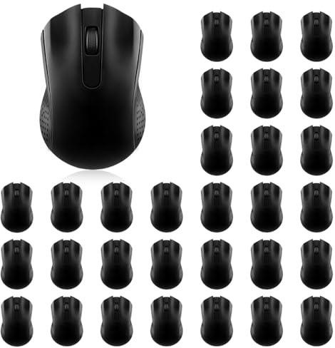 GEMLORD 32 Pcs USB Wired Mouse Computer 3 Button Mice Bulk Corded USB Mouse for PC Desktop Laptop Computer Office School Home Classroom Supplies