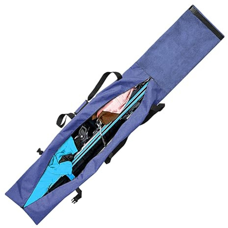 Skitaschen für Flugreisen – Skitasche, Schneeschuhtasche | Große wasserdichte Ski-Tragetasche, längenverstellbare Skier bis 200 cm, Stiefel bis Größe 13,
