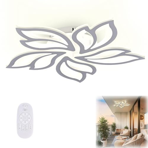 ACXIN LED Deckenleuchte Dimmbar mit Fernbedienung Schlafzimmer Lampe, 96W LED Deckenleuchte Wohnzimmer 2800K-6500K Deckenbeleuchtung Kronleuchter für Kinderzimmer Küche Hallway Esszimmer
