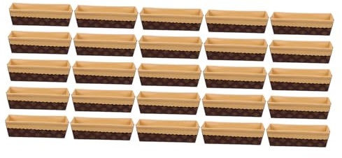 UTHCLO 25pezzi Stampo per Pane USA e Getta per Torte e Pani Antiaderente e Resistente al Calore per Cucine Ristoranti e Celebrazioni