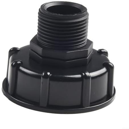 Allthingstore Adaptador de manguera de jardín IBC de rosca gruesa de 60 mm, conector hembra de 1/5.1 cm 3/10.2 cm 2.5 cm para contenedor de agua (32 mm)