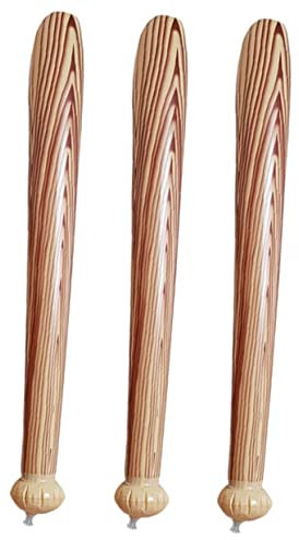 ibasenice 3 Stück Aufblasbare Baseballschläger Für Kinder 80cm PVC Material Bunt Partyzubehör Anfeuerungsstäbe Für Sportveranstaltungen