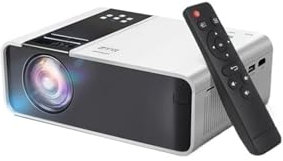 KKENZA Miniproyector TD90 HD Nativo, 1280 x 720P, LED, WiFi, vídeo, Cine en casa, 3D, películas, Juegos, proyector Inteligente(Multiscreen Version)