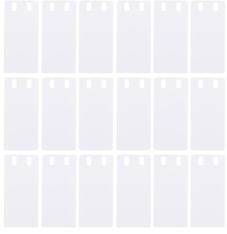 jojofuny Marcatori Versatili e Semplici 50 Etichette per Cavi Impermeabili Bianche in Pvc per Identificazione Elettrica, per Ufficio e Casa