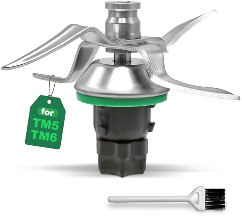 Lama in acciaio inox per Thermomix TM5/TM6, in acciaio inox, con pezzi di ricambio per robot da cucina Thermomix in acciaio inox per TM5 e TM6