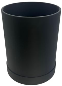 Kitchen Utensil Holder Round, Worktop Organiser for Cooking Tools (Black)