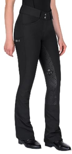 ELT Jodhpur Comfort Ride - Pantaloni da equitazione in silicone, Nero , 48