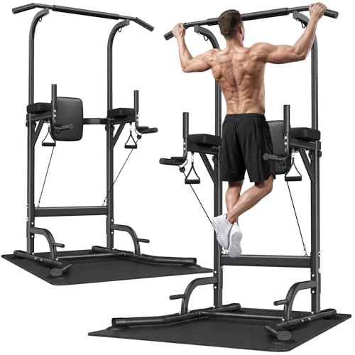 Dskeuzeew Barras de inmersión ajustables con conectores de seguridad, barras de entrenamiento de calistenia de altura ajustable para entrenamiento muscular y entrenamiento de fuerza