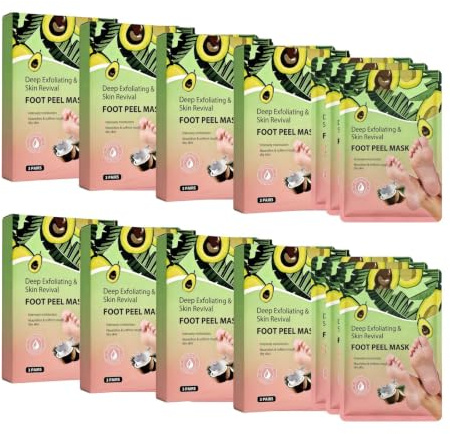 Återfuktande fotmask med kokosnöt, återfuktande fotmask | Peeling Exfoliant, Fuktgivande - med sheasmör, lavendel och kokosnöt mild exfolierande åtgärd