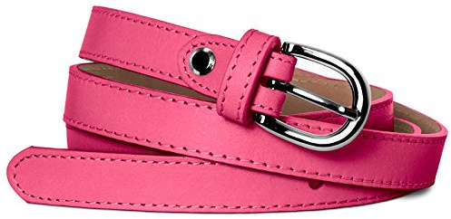 Caspar GU273 schmaler Damen Leder Gürtel Taillengürtel