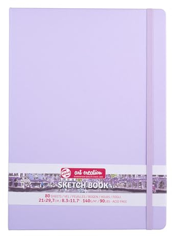 Talens Art Creation - Cuaderno de bocetos (80 hojas, 21 x 30 cm), color violeta pastel