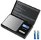 Taschenwaage,500 x 0.01g Digitale Taschenwaage,Präzisions Mini Küchenwaage, Digitalwaage Feinwaage Goldwaage Münzwaage, Multifunktion für Küche, Schmuck, Kräuter, Tee, Hefe, Kaffee (Schwarz)