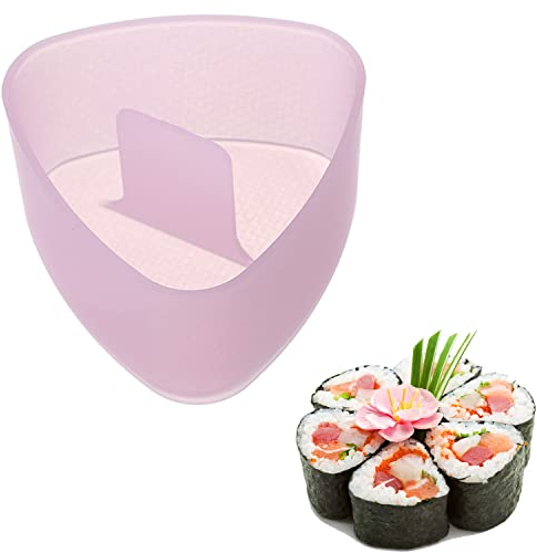 AYCCNH Onigiri Moule à sushi triangulaire anti-adhésif, moule à boule de riz, gadget japonais pour bento, sans petite pagaie de riz (1 pièce)