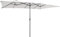 COSTWAY Parasol de Jardin Extérieur 426 x 260 CM XXL, Parasol Terrasse à 10 côtes Cadre Métal Poignée Manivelle Sommet Ventilé, Grand Parasol Double Jumeau pour Cour Balcon Patio Plage Piscine (Blanc)
