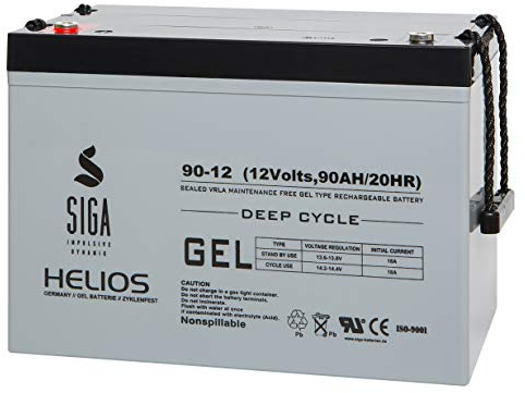 SIGA Gel Batterie 12V 90Ah Gelakku Solarakku Solarbatterie Boot Wohnmobil