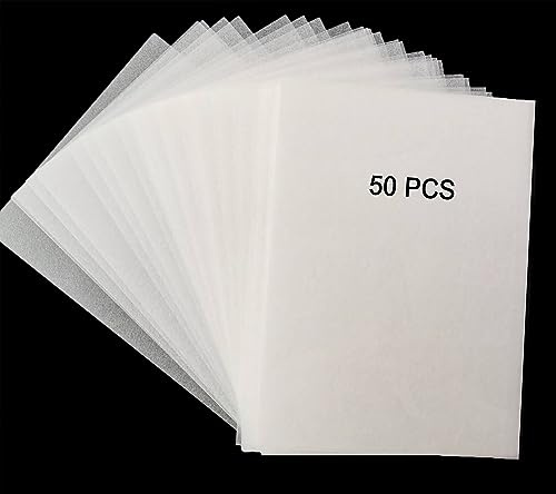 50PCS Heat Shrink Plastic Sheets, Shrink Film Sheets Blank Shrink Art Film Paper, Sanded Shrink Film Papers Shrinky Art Paper Crafts Set Creative Craft DIY Ornaments Keychains (7.9X5.7inch)