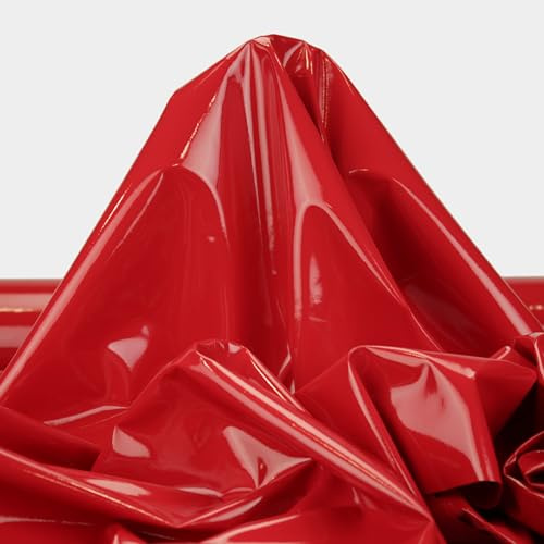 TELA DE CHAROL ELÁSTICO COLOR LISO POR METROS, ANCHO 150cm (1 METRO, ROJO)