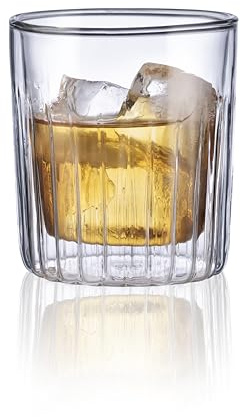 MasterPRO Foodies Mixology - Set di 2 bicchieri da 290 ml - In resistente vetro borosilicato a doppia parete - Bicchieri eleganti ideali per ogni occasione