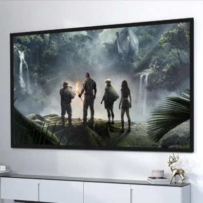 Proyección Proyector Pantalla 130 Pulgadas HD 4K Proyector Plegable Pantalla 16:9 Pantalla de Película Portátil para Cine en Casa, Sala de Conferencias Aula