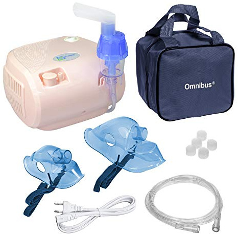 Omnibus BR-CN116B inhalateur Aérosol Therapie Compresseur de inhalation (rose pâle)