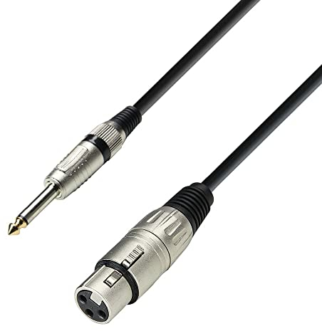 Adam Hall Cables 3 STAR MFP 0100 Mikrofonkabel XLR Female auf Klinke TS | 1 m