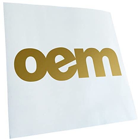 Kiwistar - Autoaufkleber - Gold - 60 x 18 cm - OEM - Heckscheibenaufkleber Auto Aufkleber wetterfest für Kfz LKW Mofa Truck - Sticker außen selbstklebend Tuning Zubehör für Fenster Fahrzeug Scheibe