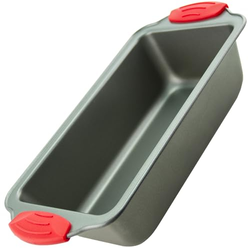 Boxiki Kitchen Teglia in acciaio antiaderente per pane alla banana, teglia per pagnotta premium da 8,5 pollici con rivestimento facile da pulire e rilascio rapido