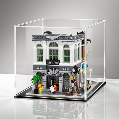 HUIJINTAO Clear Acrylic Display Case Countertop Box Cube Organizer Stand Dustproof Protection Showcase for Action Figures/Toys/Collectibles(11x11x11inch;28x28x28cm)