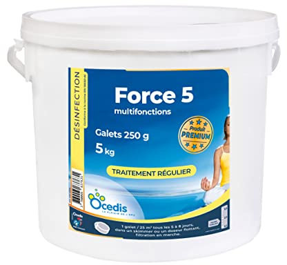OCEDIS - Galets Chlore Multifonction Force 5 5 Kg