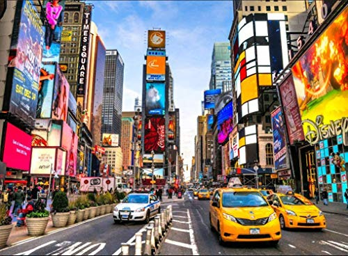 Jigsaw Puzzles for Adults 1000 Piece New York Times Square 27.56 x 19.69 Inch Jigsaw Puzzles for Adults Educational Game Challenge Toy 1000 Pieces Puzzles for Adults Kids