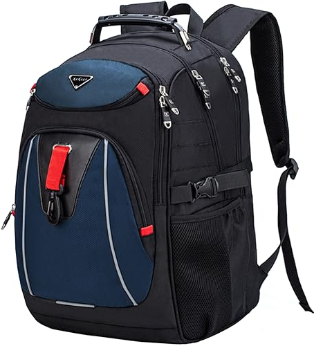 KeKour Laptop Rucksack Herren Schulrucksack für 17,3 Zoll Arbeit Business Notebook Rucksack Multifunktion Wasserdicht Daypack Großer für Schulrucksack Jungen/Mädchen Teenager