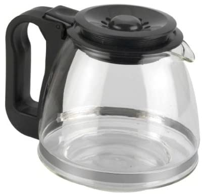 MGE Universal Coffee Maker - Thermal Glass Teapot - BPA-Free Soft Grip Coffee Jug with Lid - 2 Designs